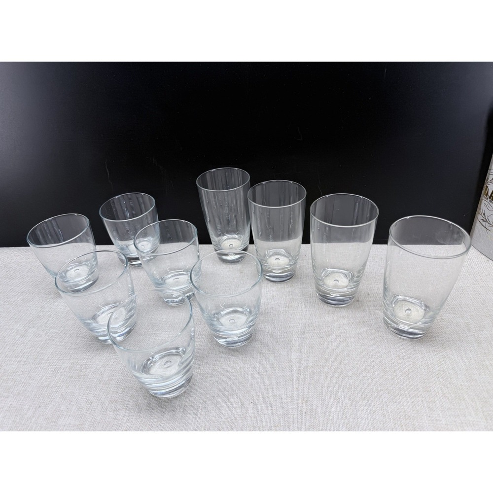 Bormioli Rocco Glasses Set Clear Drinking Glasses Italy